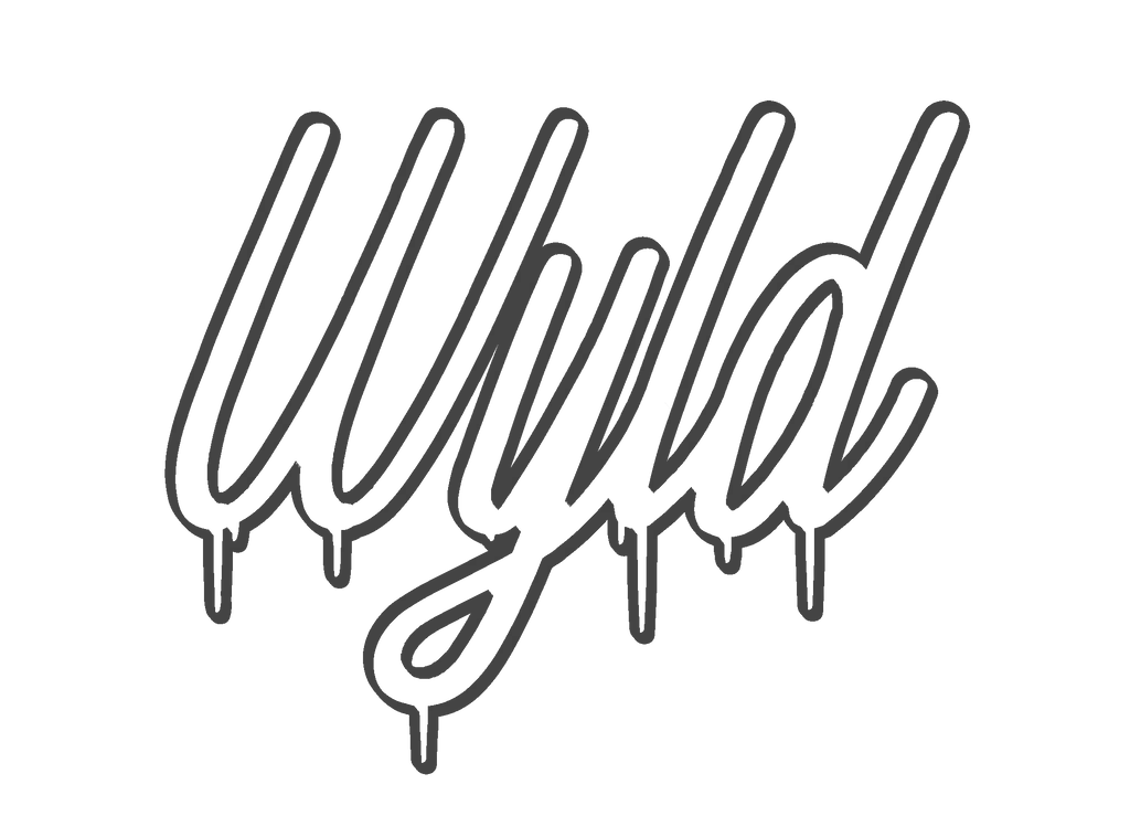 WYLD STICKER "OUTLINES" ANTHRAZIT