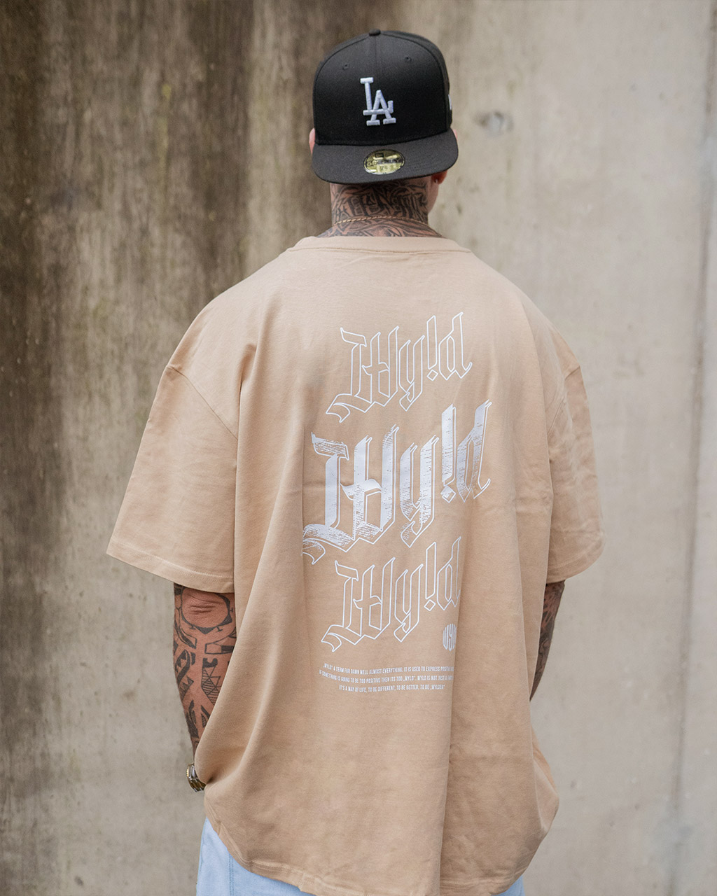 WY!D - Crosshatching - Oversized Shirt [Union Beige]