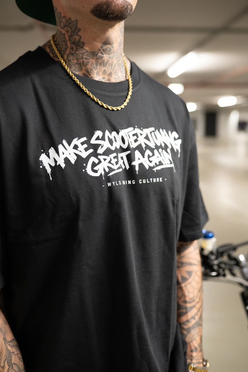 WY!D - Make Scootertuning Great Again - Oversized Shirt [black]