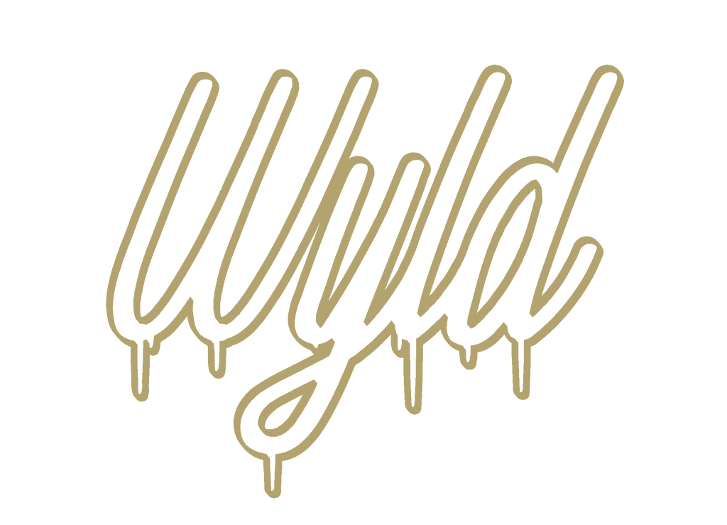 WYLD STICKER "OUTLINES" GOLD