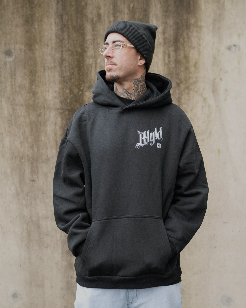 WY!D - Crosshatching - Hoodie [black]