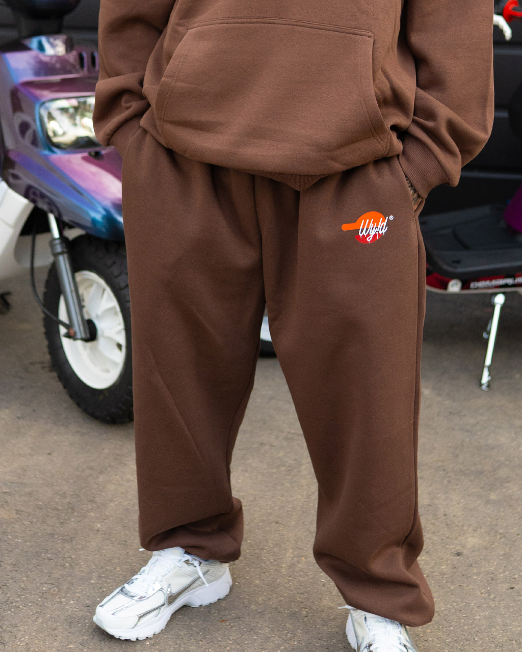 WY!D - Not for Everyone - Fluffy Sweatpants [brown]