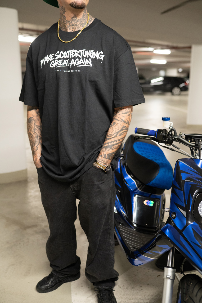 WY!D - Make Scootertuning Great Again - Oversized Shirt [black]