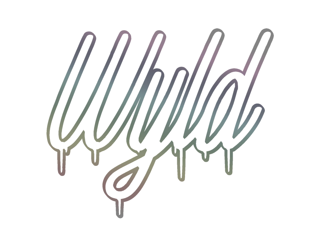 WYLD STICKER "OUTLINES" OILSLICK