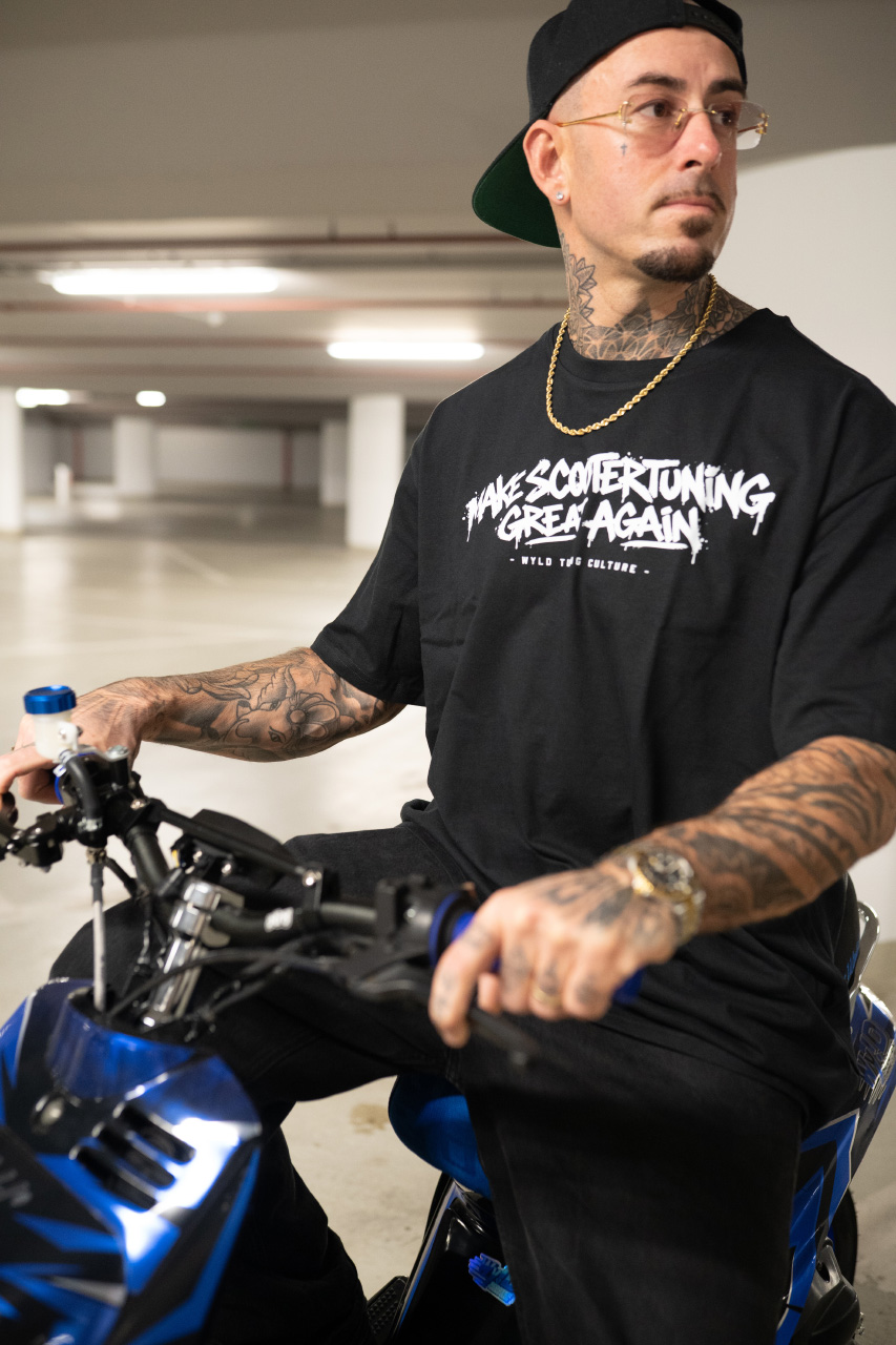 WY!D - Make Scootertuning Great Again - Oversized Shirt [black]